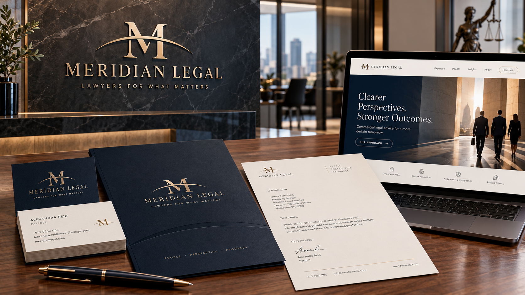 Legal branding mockup